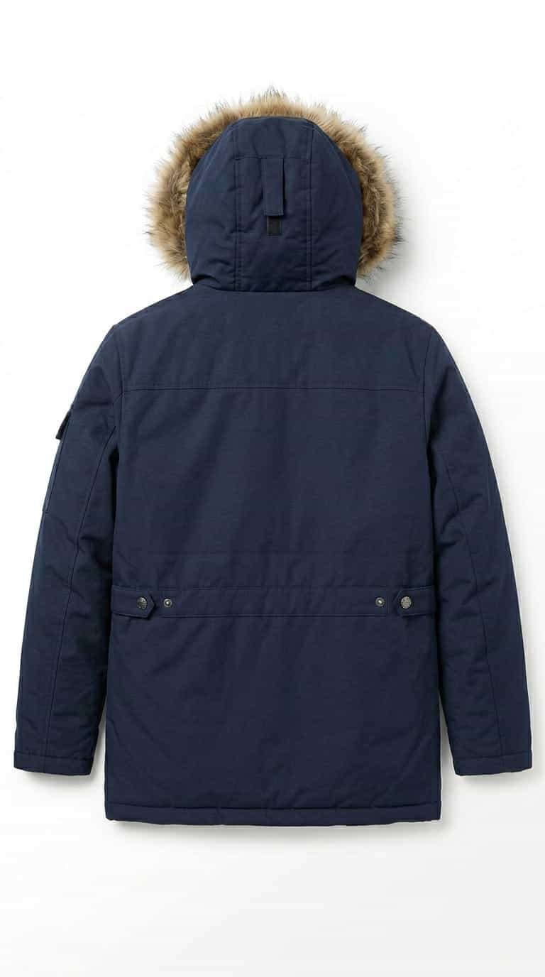 dark blue winter parka Jacket thumbnail 2
