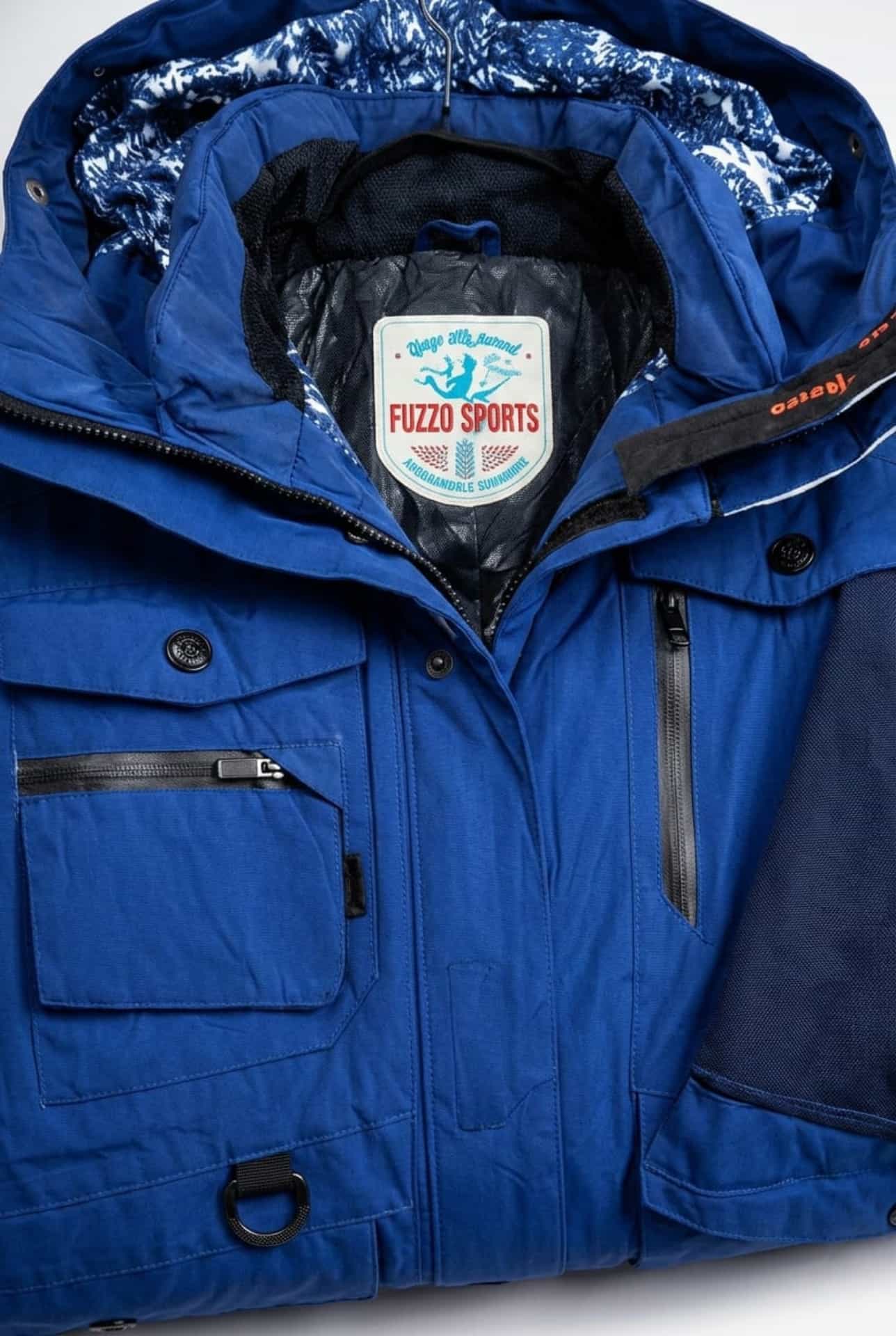Fuzzo Sports blue winter ski jacket thumbnail 4