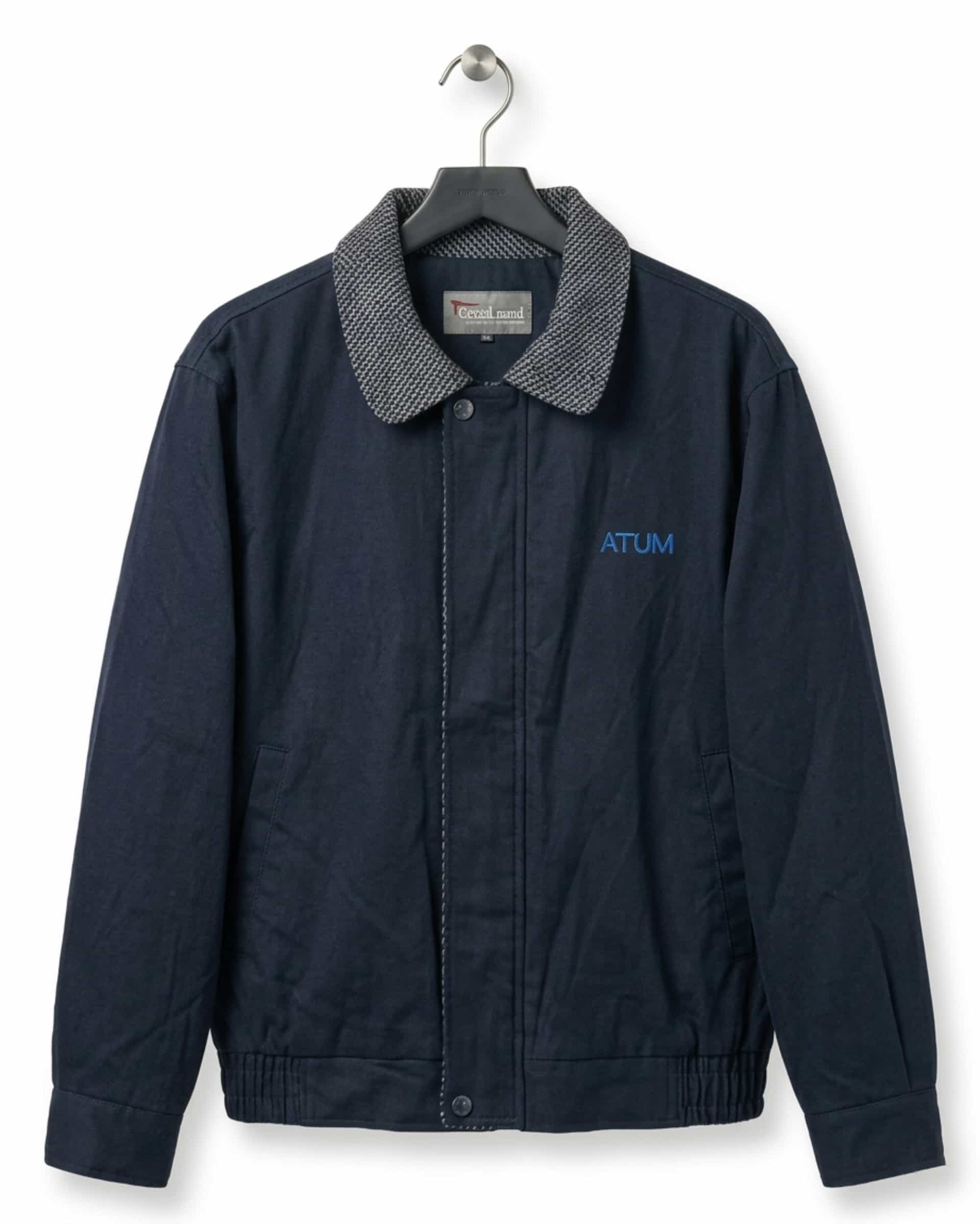 vintage Alfredo Versace navy casual work jacket thumbnail 1