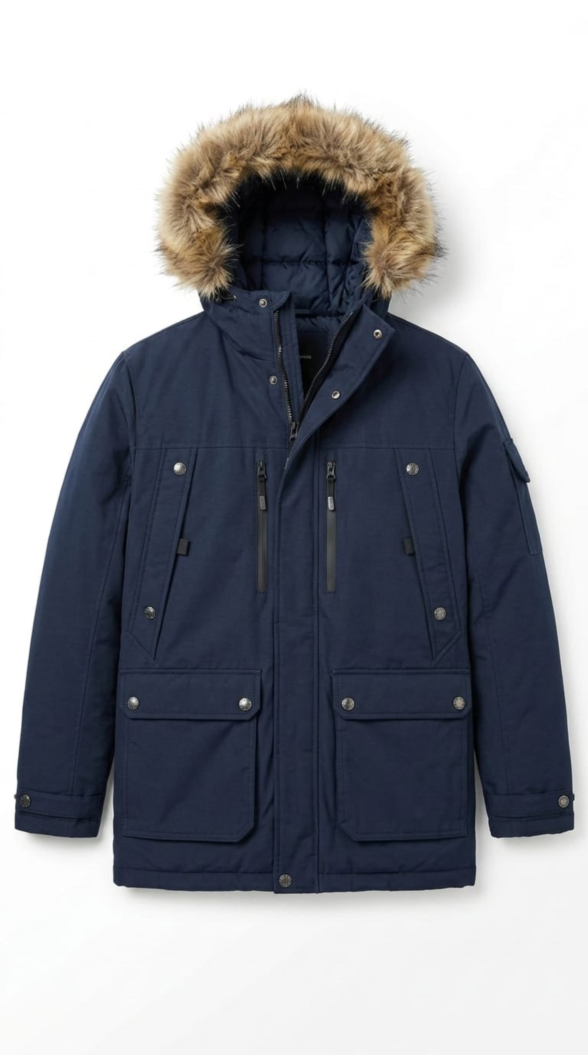 dark blue winter parka Jacket