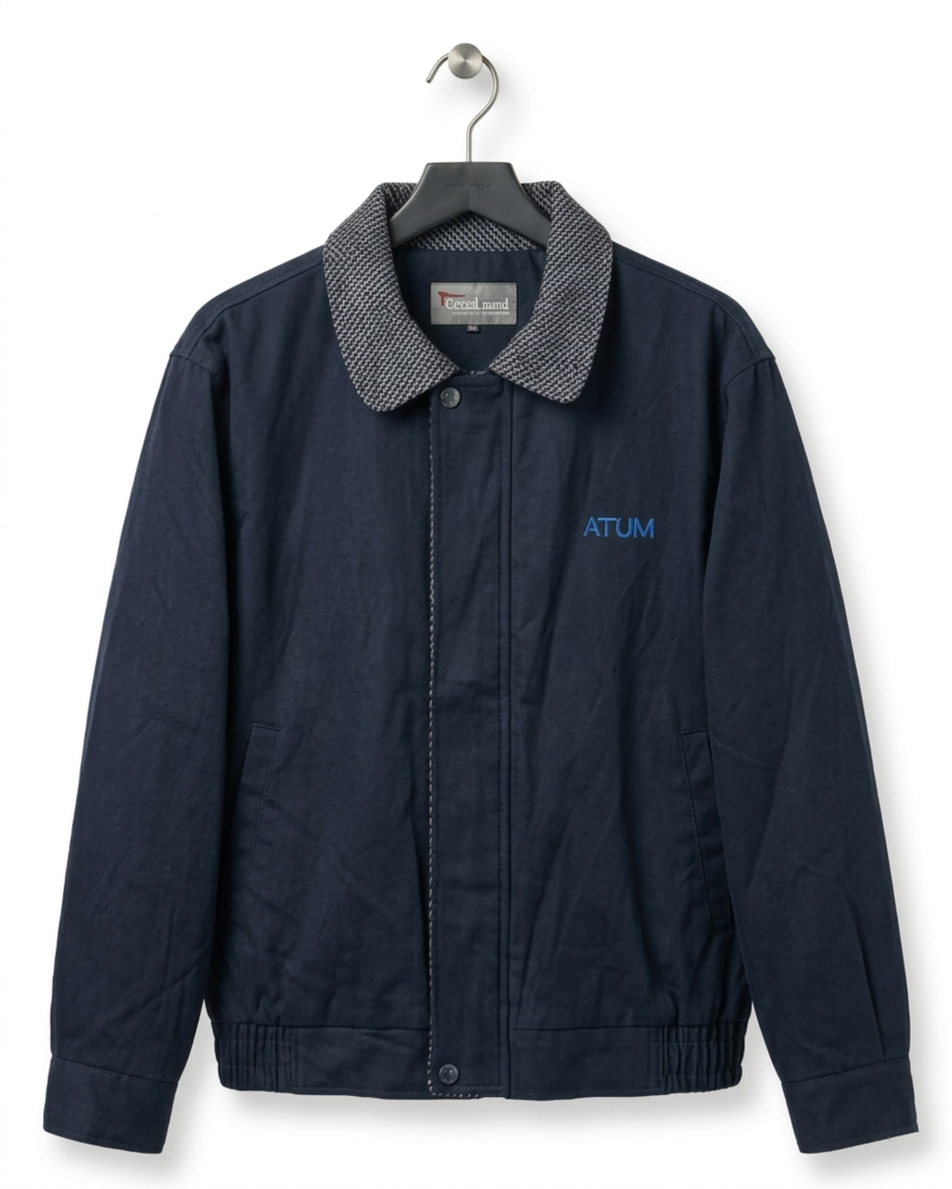 vintage Alfredo Versace navy casual work jacket - Image 1
